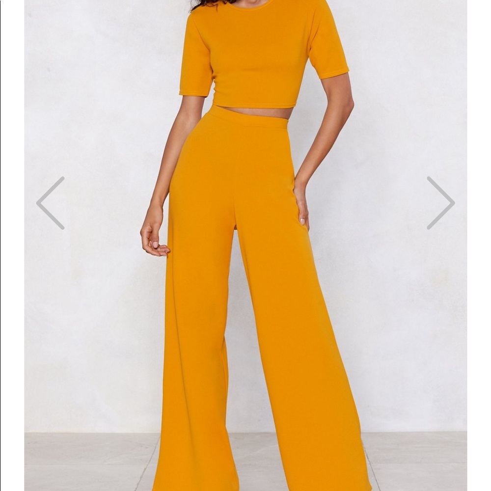 Settle the score two piece pant set